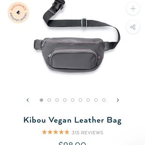 Kibou Charcoal Fanny Pack Diaper BagLike New